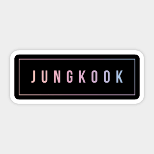 Jungkook BTS Shirt | Simple Junkook fan t-shirt Sticker